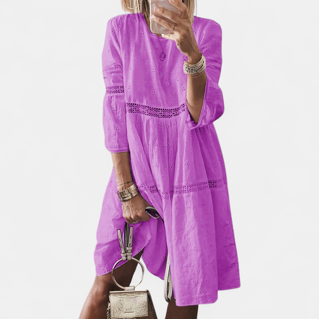 3 4 sleeve summer dresses casual ORLIE | Tiered 3/4 Sundress for Women nontoxic To make it more Make up Looks for Size:s-dd