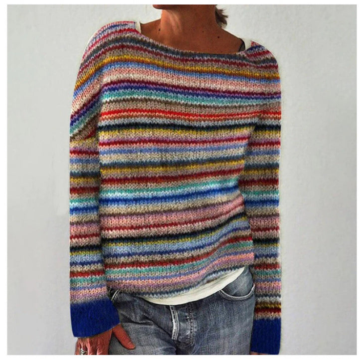 Women's Fair Isle Knit Sweater in multicolor