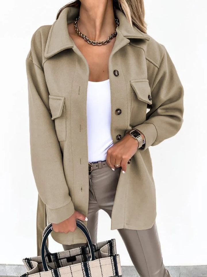 Women's Oversized Jacket in khaki