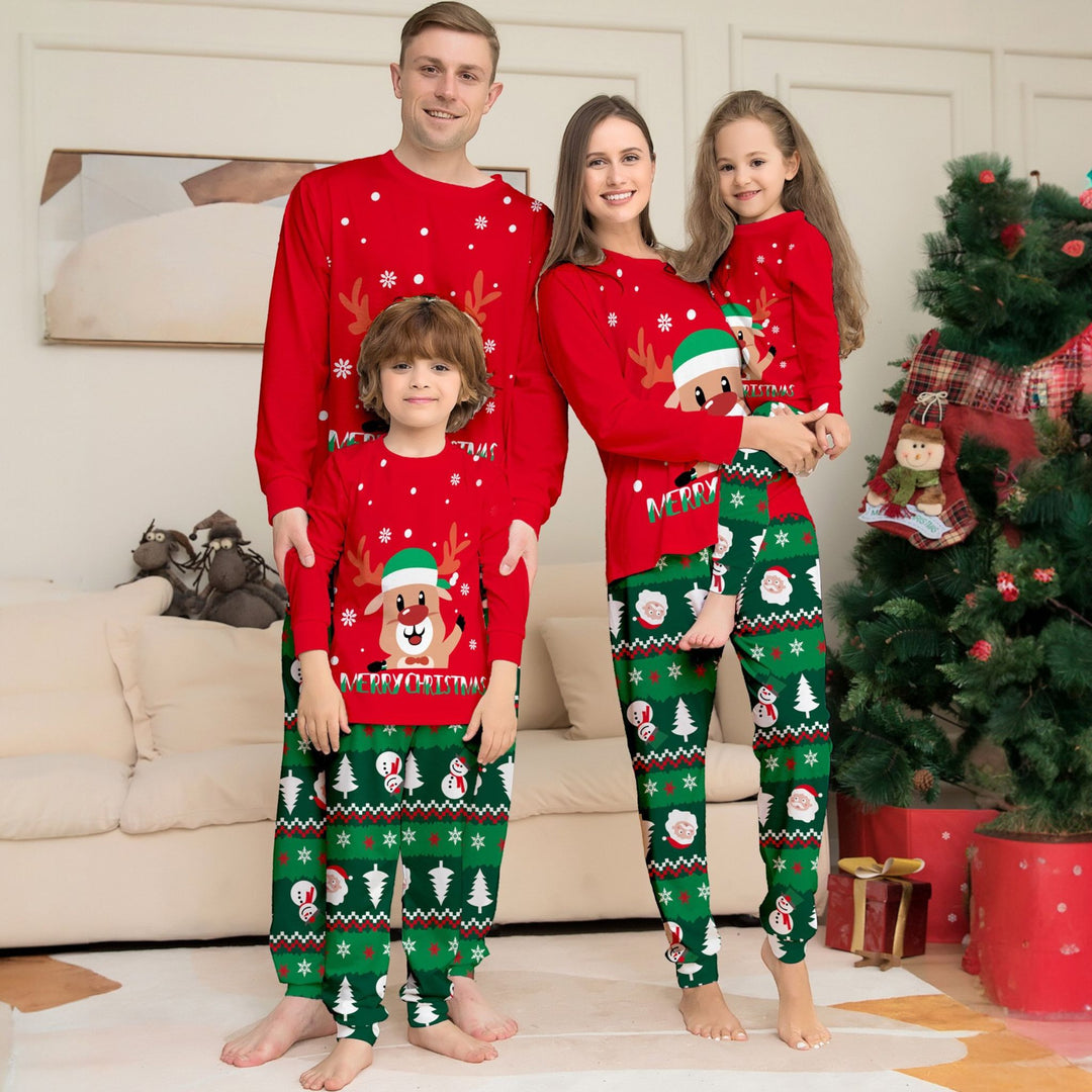 Matching Family Christmas Pajamas in red