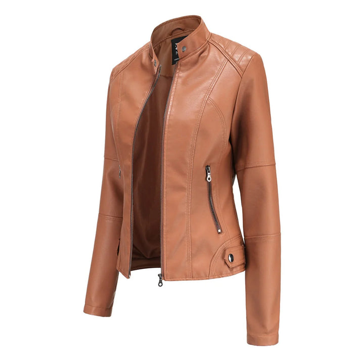 Women's Lightweight Quilted Jacket in camel