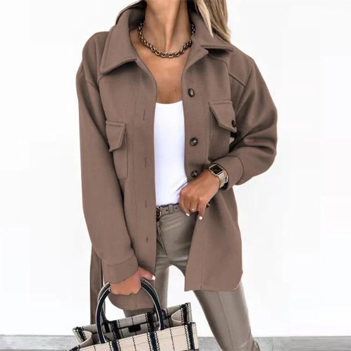 Women's Oversized Jacket in brown