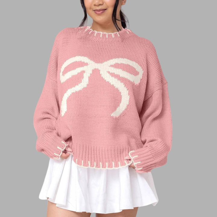 Women's Oversized Ugly Christmas Sweater detail