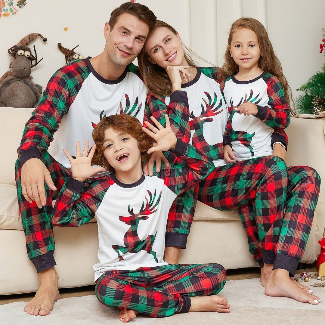Women's Matching Family Christmas Pajamas in white
