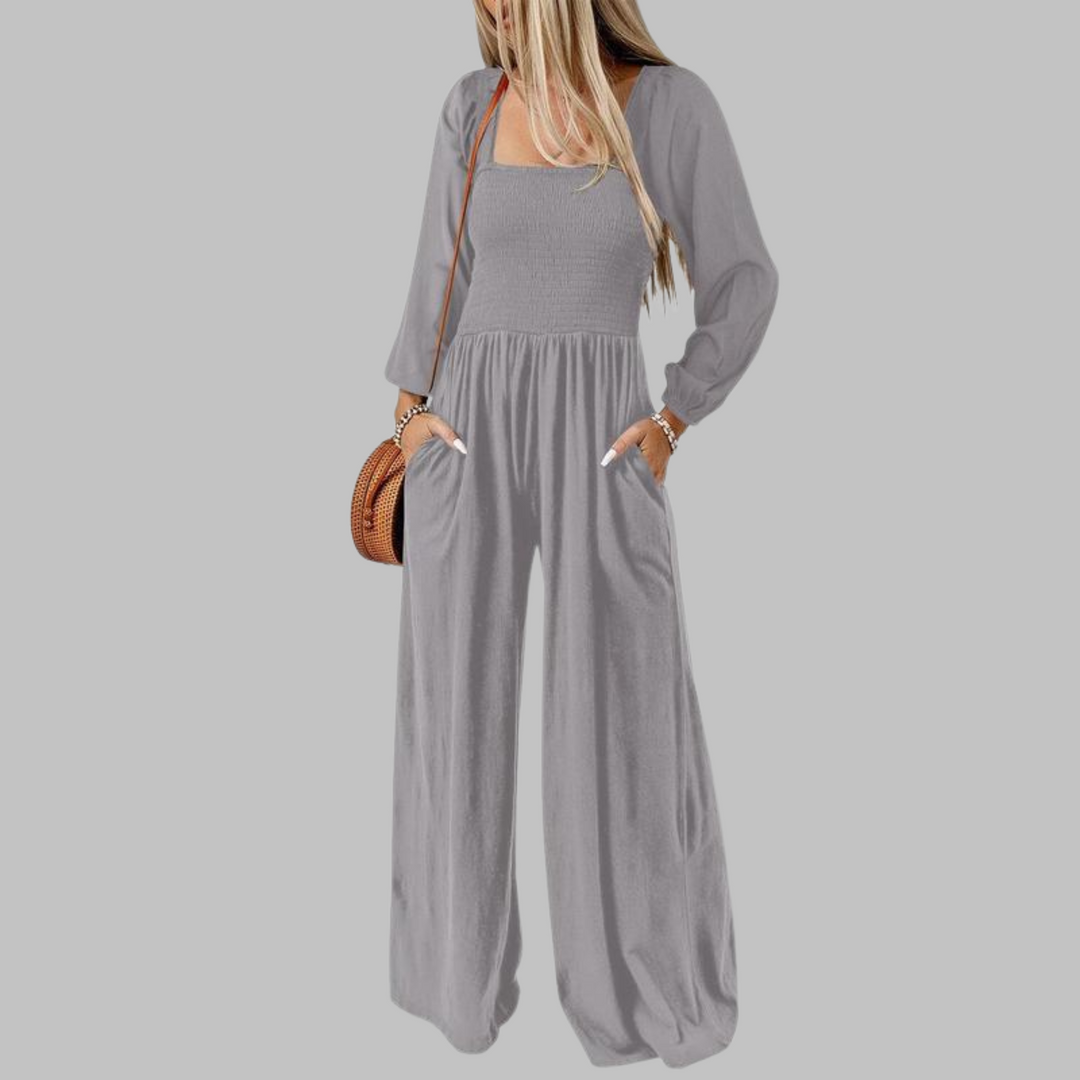 KISHA | Wide Leg Loose Jumpsuit for Women | Casual Chic One-Piece Summer Dress Romper