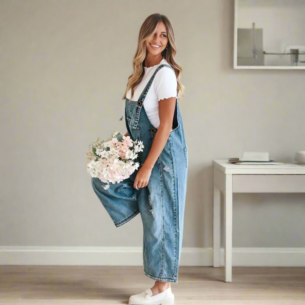 CARMELITA | Vintage Wash Women's Jumpsuit | Casual Summer One-Piece