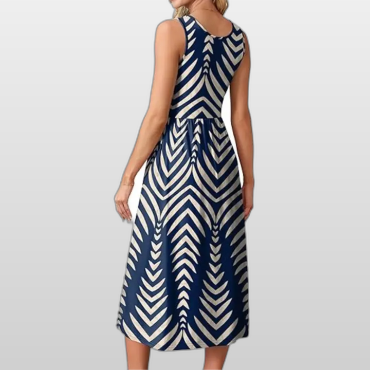 TEMPERANCE | Sleeveless Flowy Midi Dress