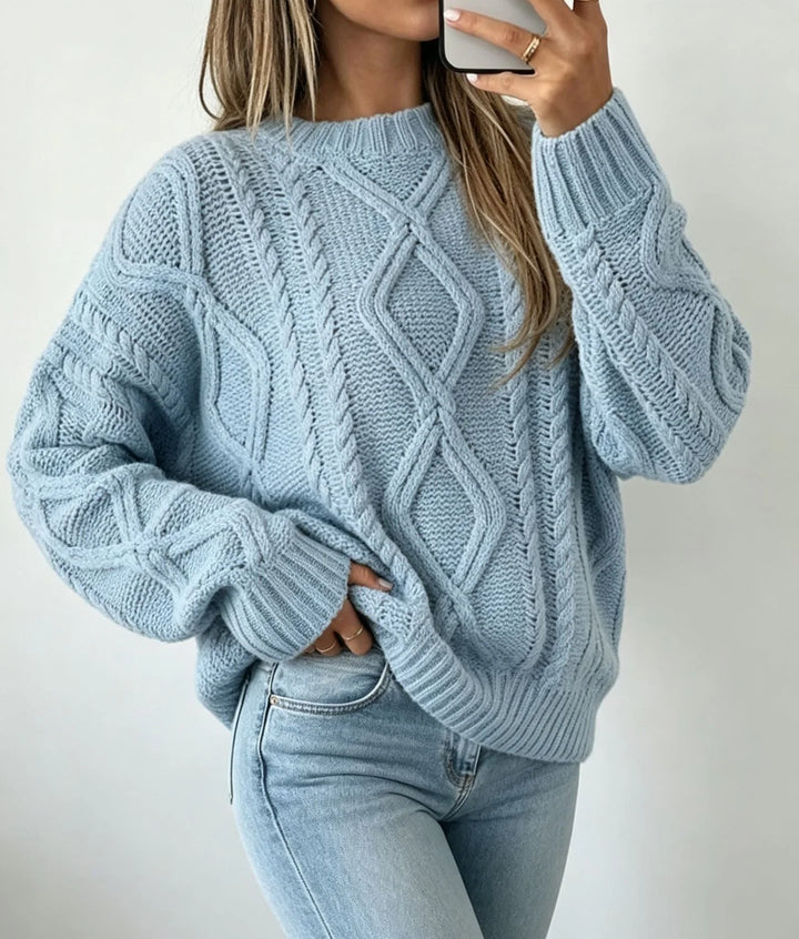 Women's Oversized Sweater in light blue
