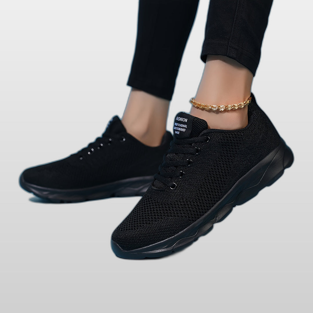 SELENA | Women's Black & White Casual Sneakers