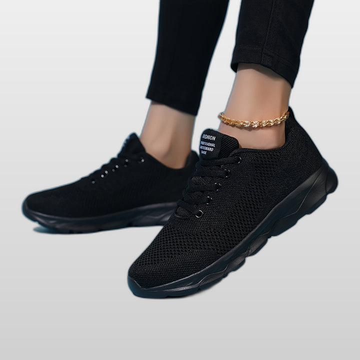 SELENA | Women's Black & White Casual Sneakers