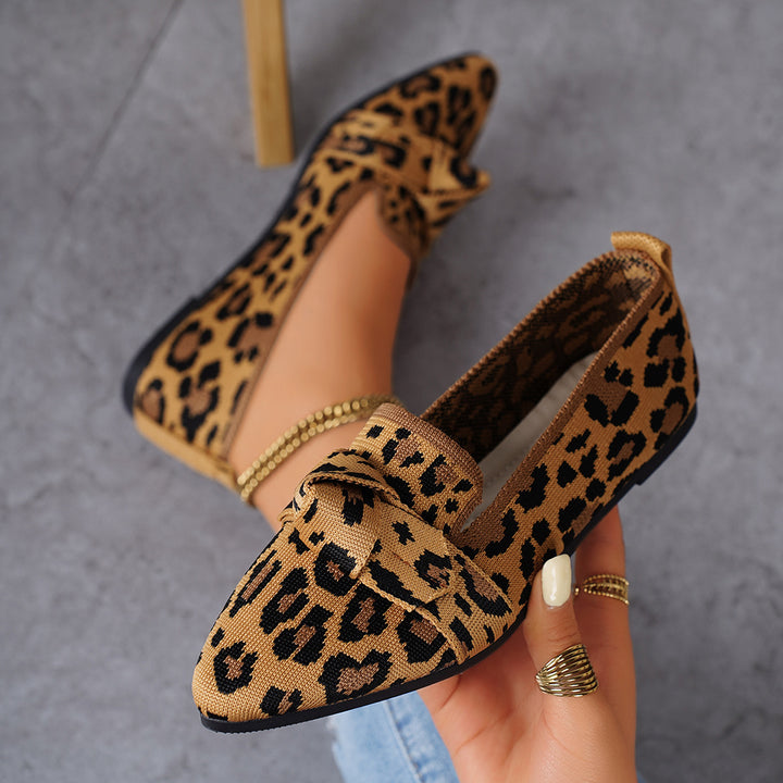 Women's Comfort Orthopedic Loafers in leopard