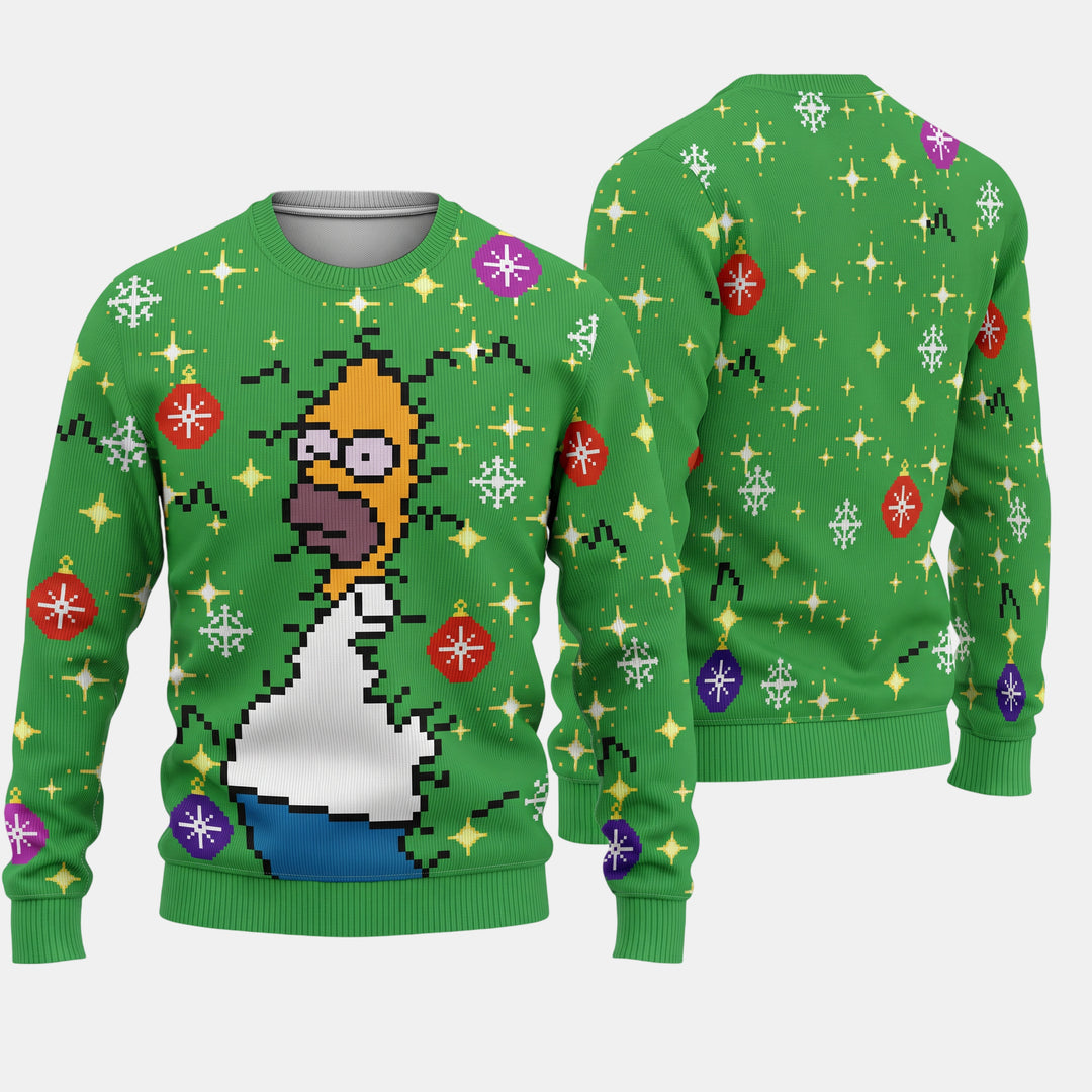 Women's Ugly Christmas Sweater in green