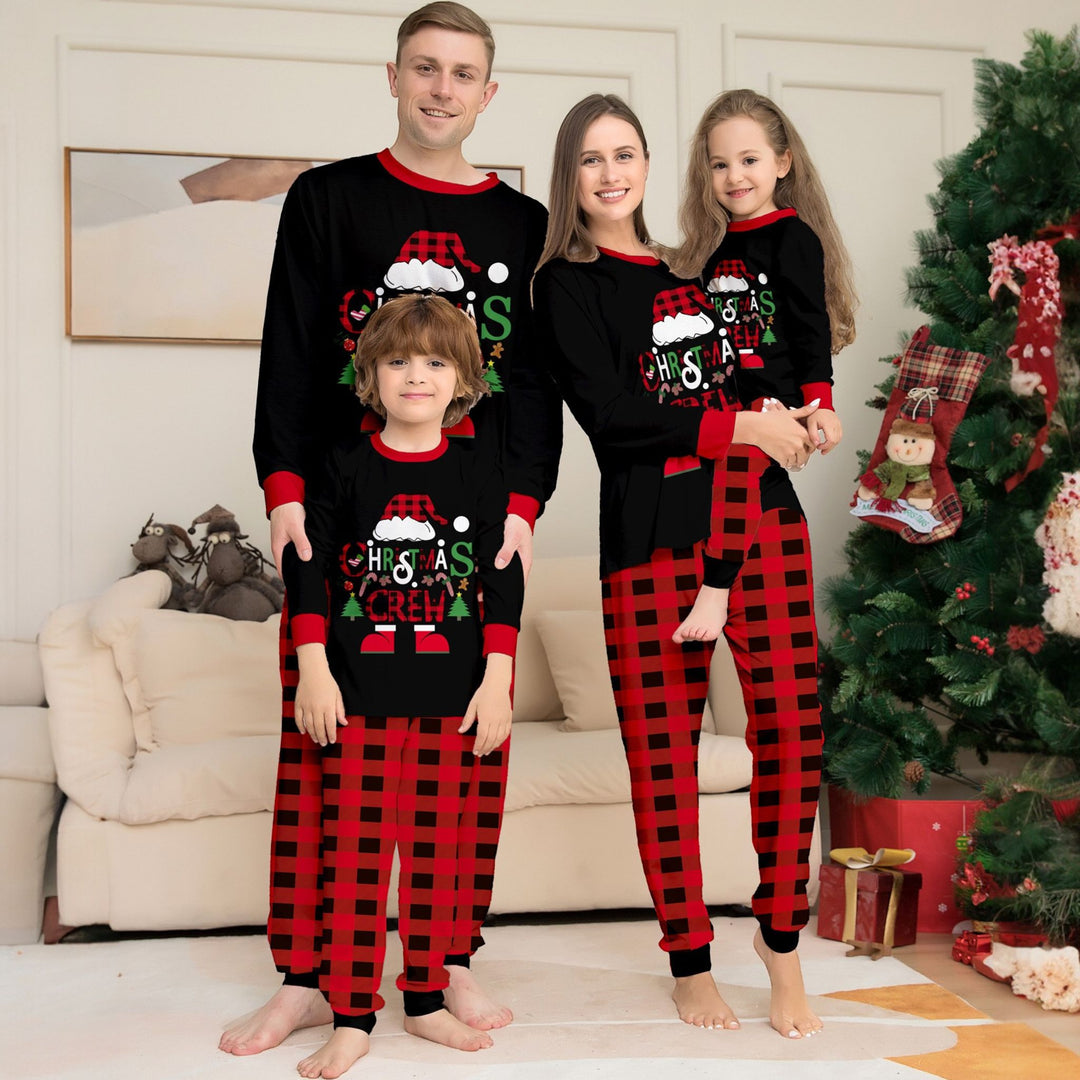 Matching Family Christmas Pajamas in black
