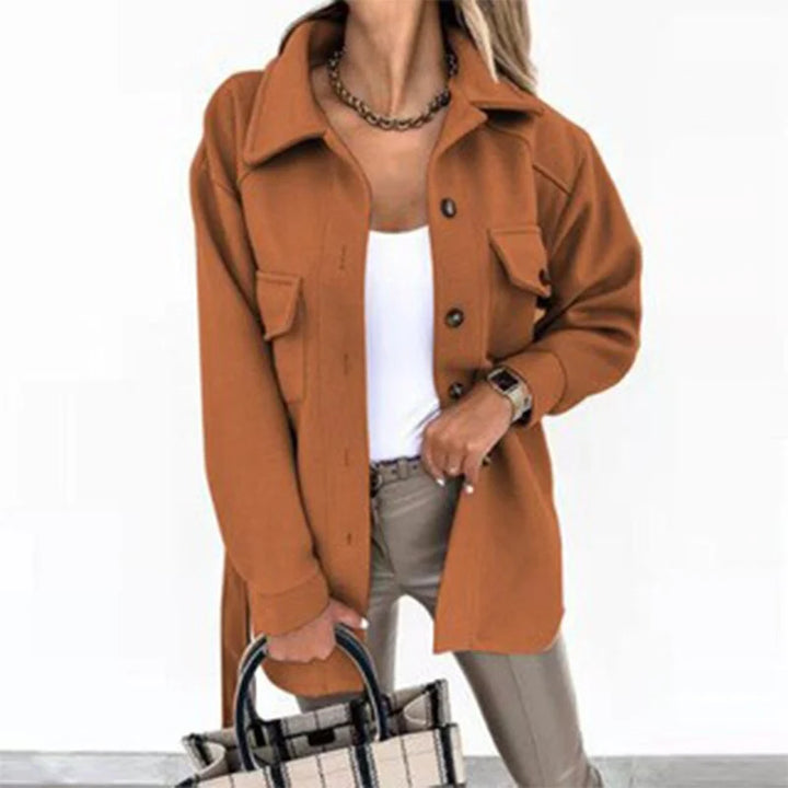 Women's Oversized Jacket in rust