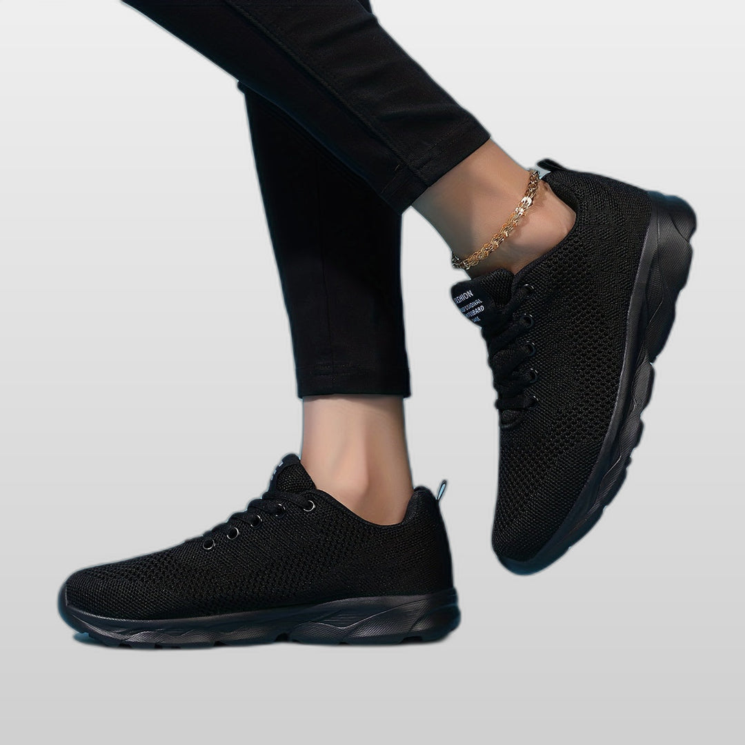 SELENA | Women's Black & White Casual Sneakers