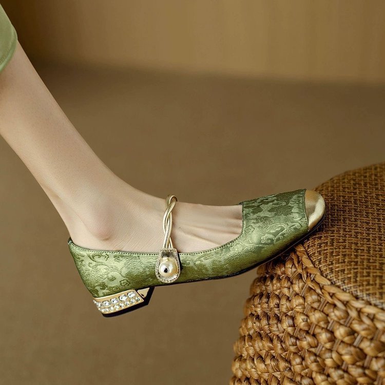 Women's Mary Jane Orthopedic Shoes in green