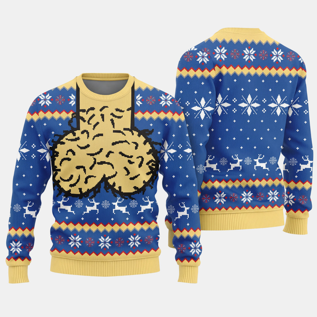 Women's Ugly Christmas Sweater in royal blue