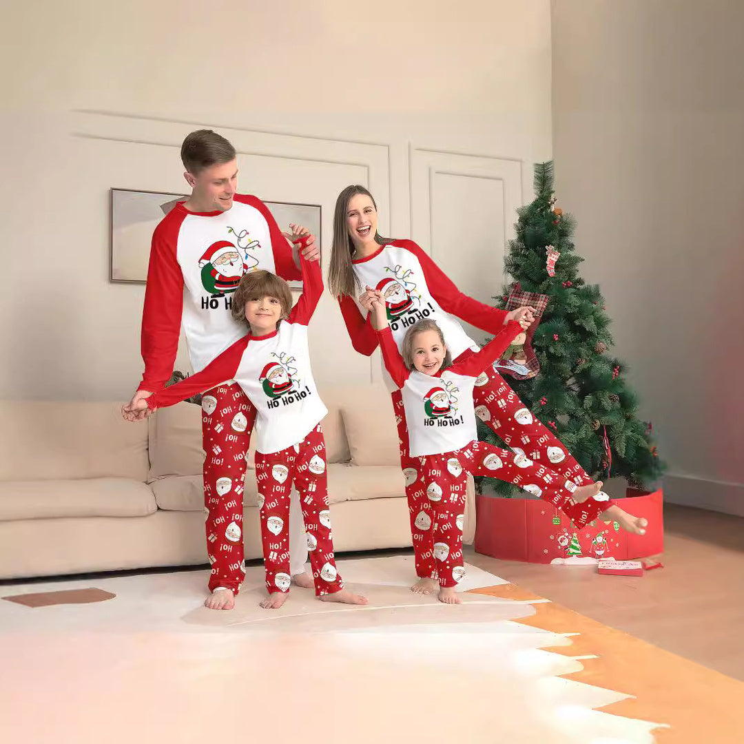 Matching Family Christmas Pajamas in red