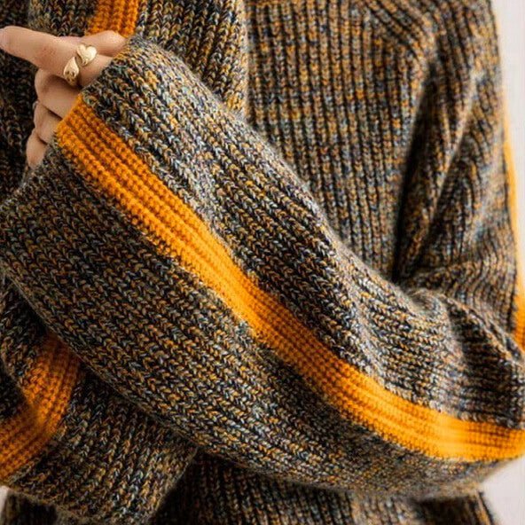 CALYX | Women's Oversized Turtleneck Cardigan Sweater