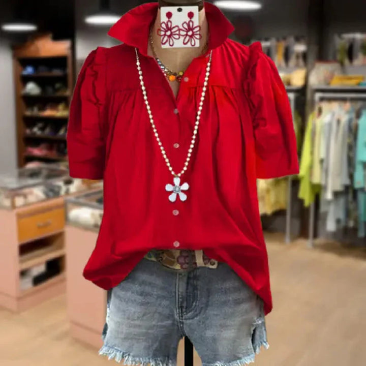 AMARIS | Women's Vintage Button-Down Blouse