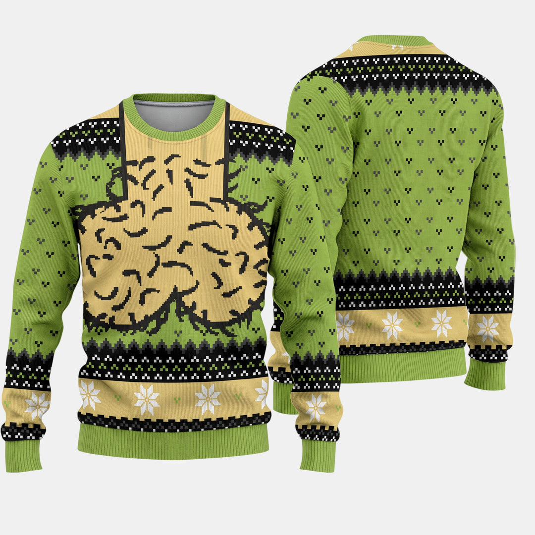 Women's Ugly Christmas Sweater in green