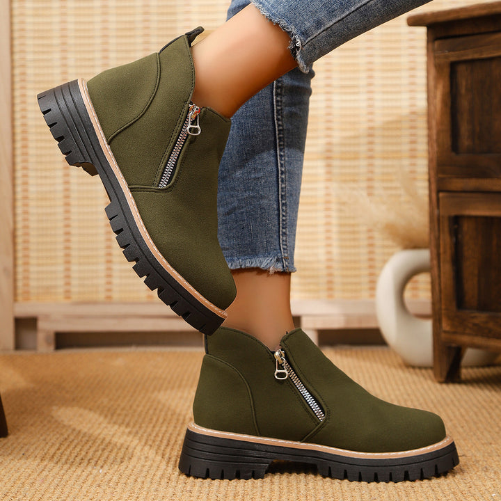 Women's Winter Orthopedic Boots in army green