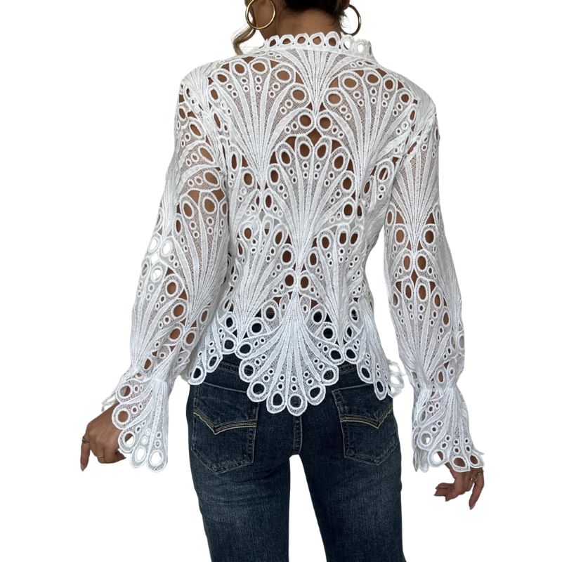 SARAH | Women's Down Blouse Business Casual Top