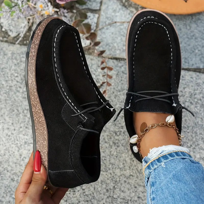 Women's Moccasin Orthopedic Shoes in black