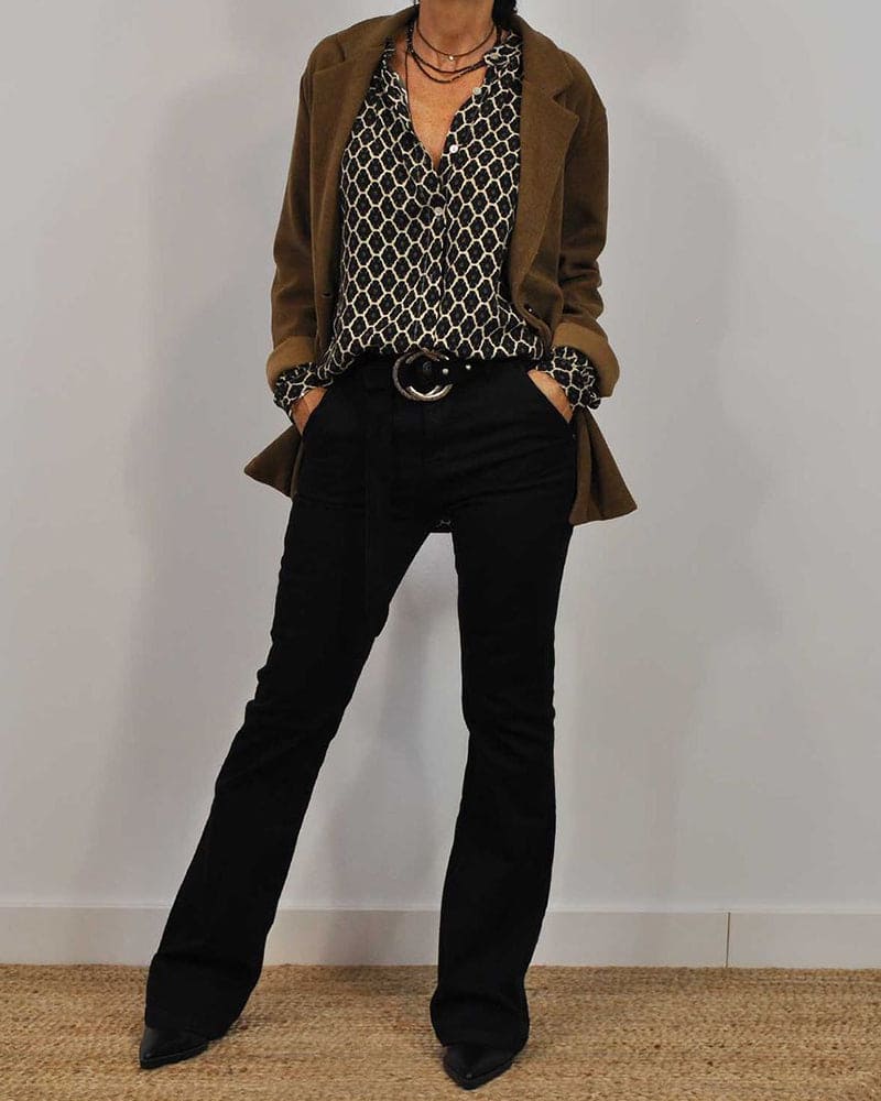 ELVIRA | Women's V-Neck Business Casual Blouse