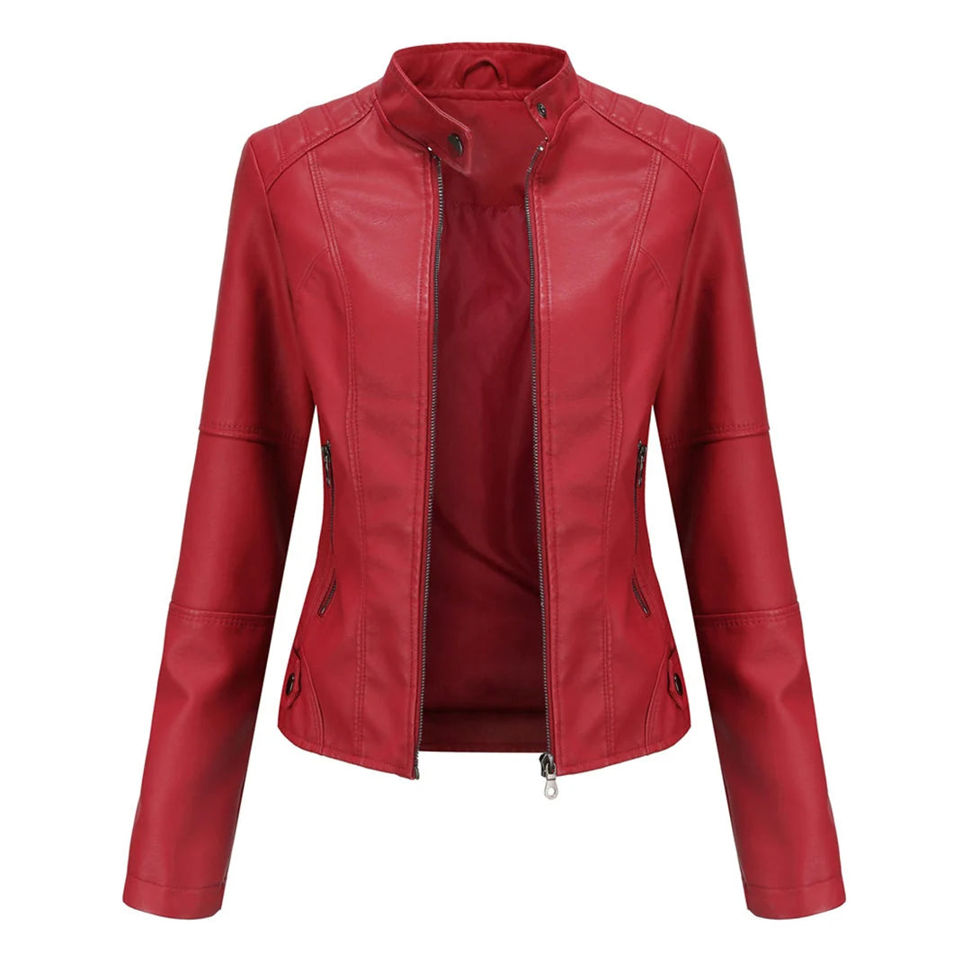 Women's Lightweight Quilted Jacket in red