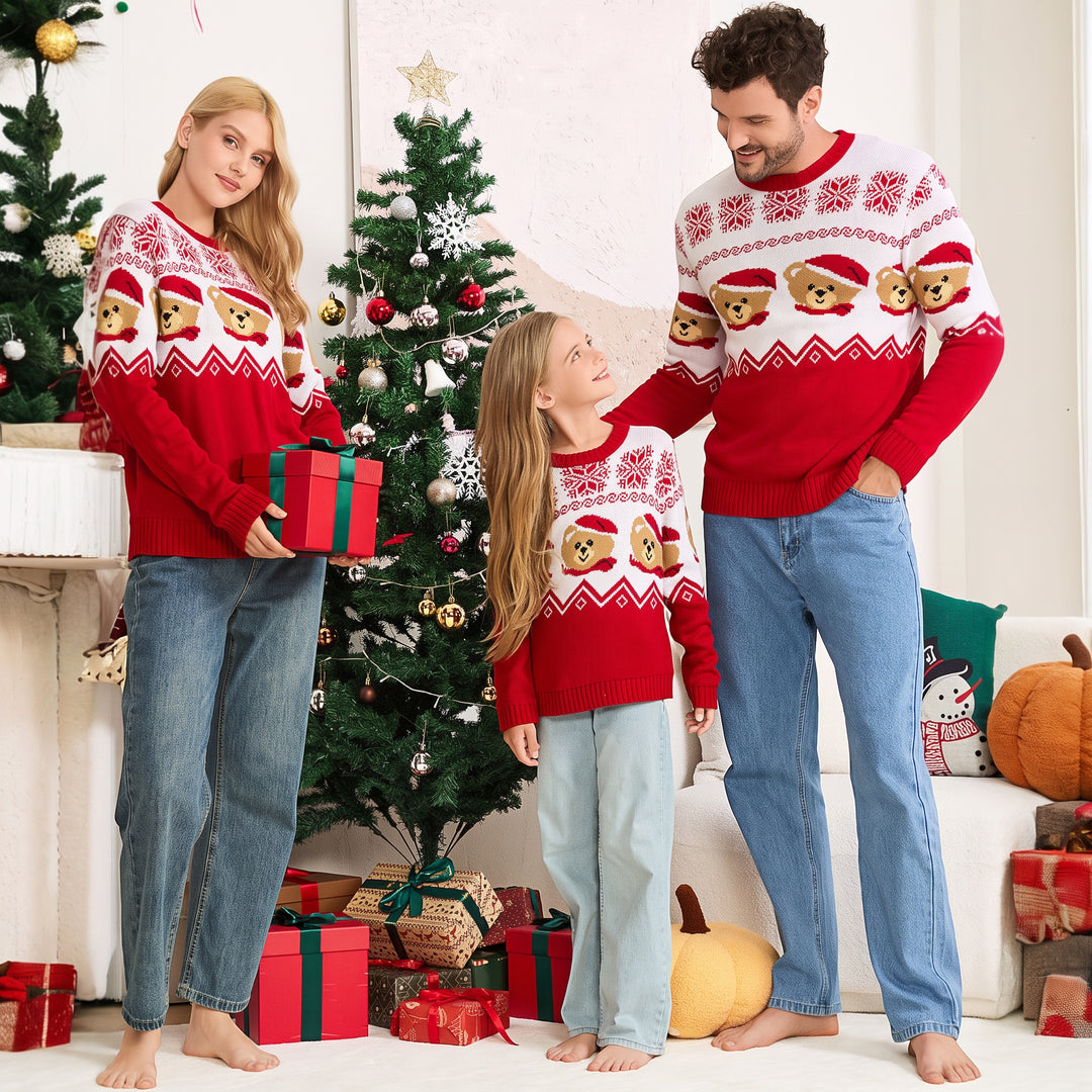 Matching Christmas Sweater in red