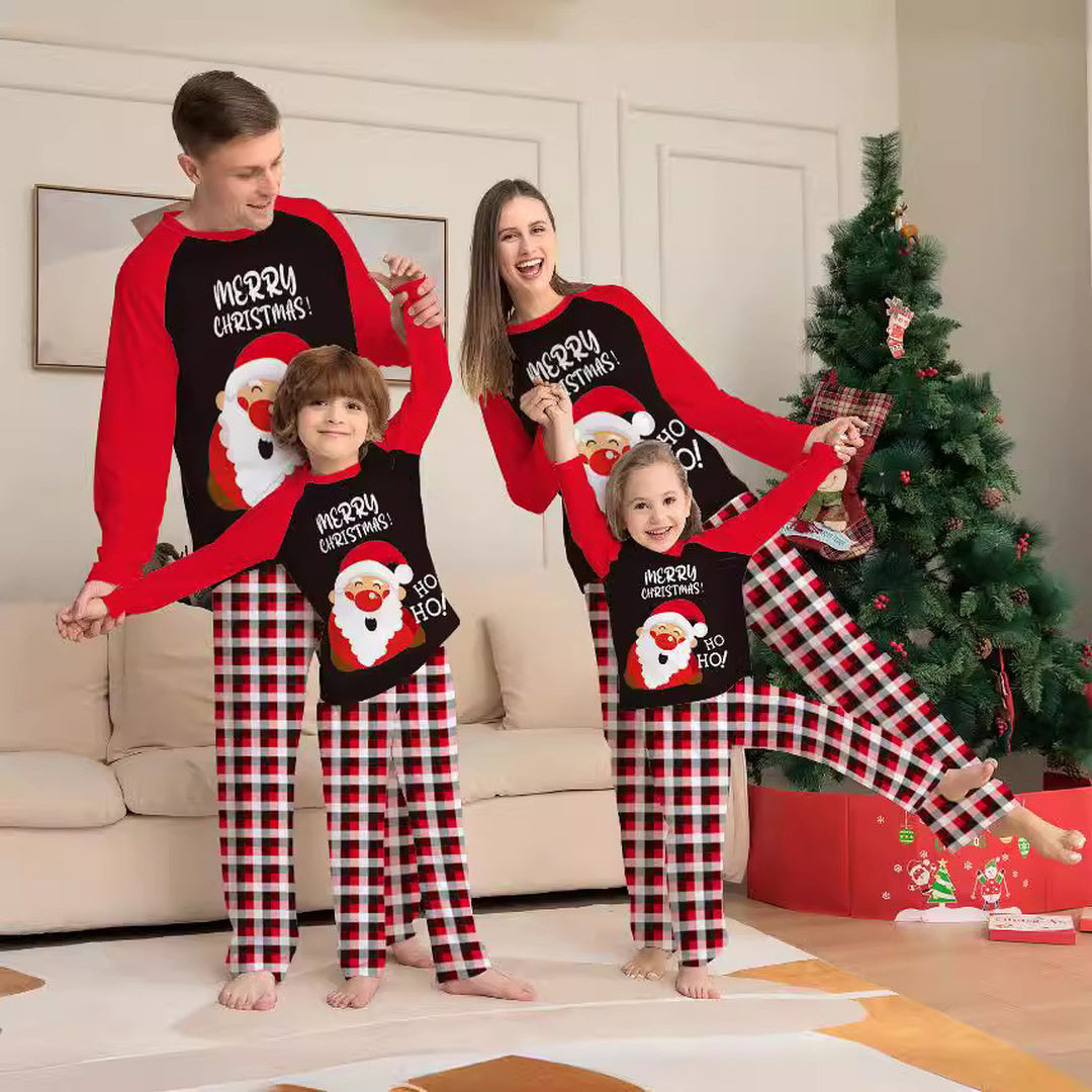 Matching Family Christmas Pajamas in red plaid