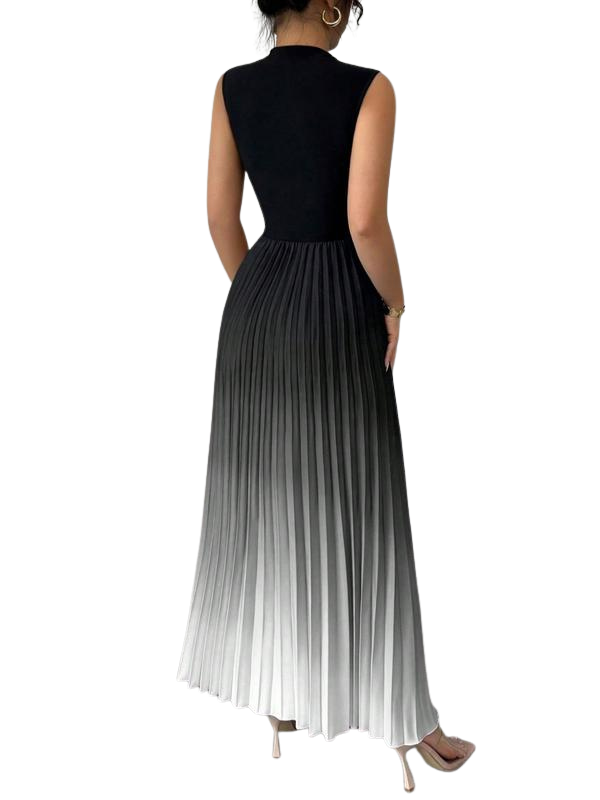 YZA | Ombre Pleated Maxi Evening Dress