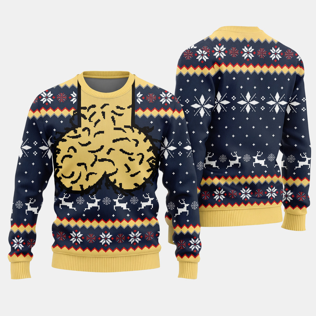 Women's Ugly Christmas Sweater in navy