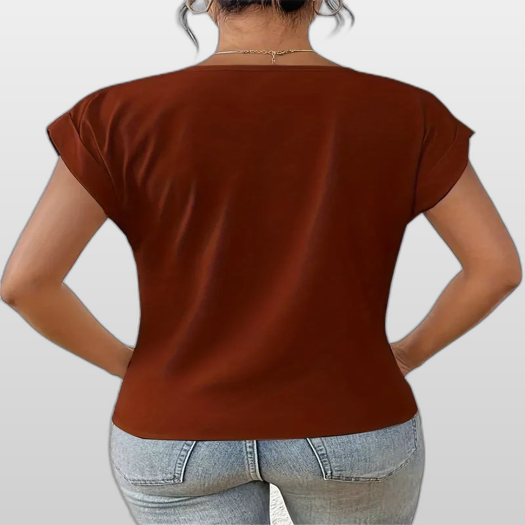 BELLE | Casual Elegant V-Neck Women's Top