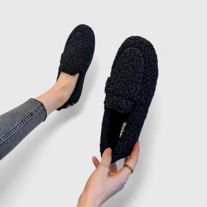 Women's Winter Orthopedic Loafers in black