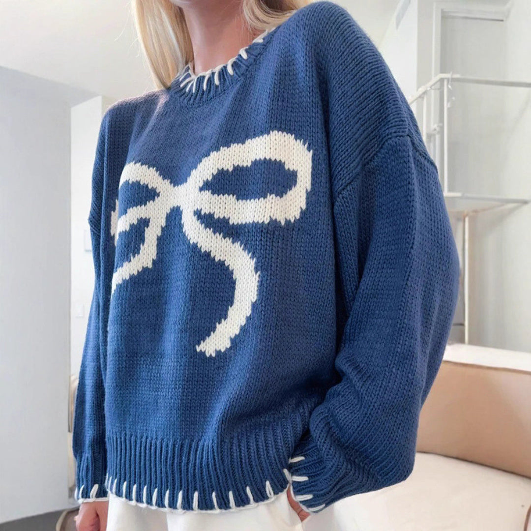 Women's Oversized Ugly Christmas Sweater detail