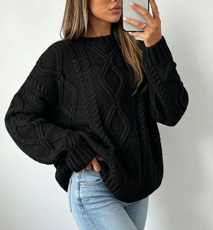 Women's Oversized Sweater in black