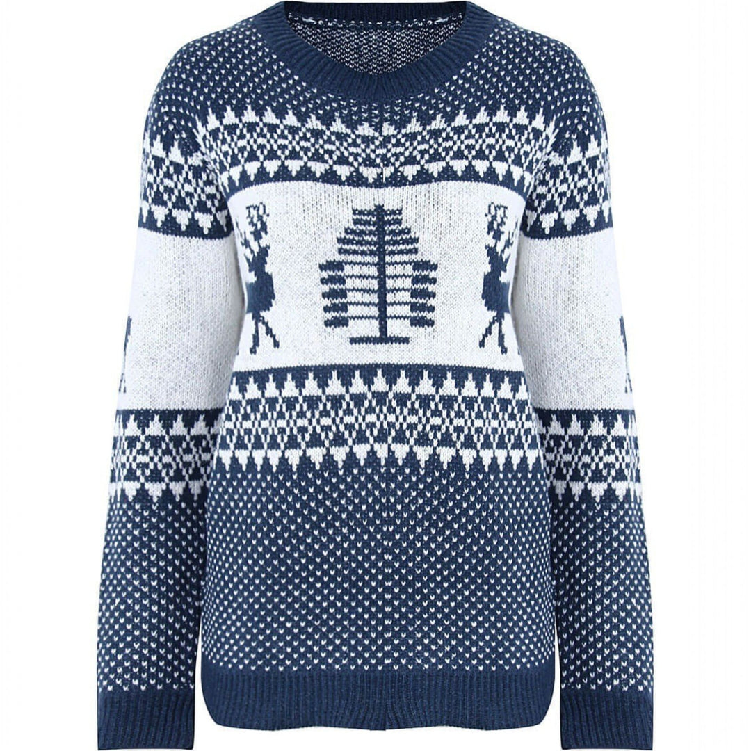 Women's Ugly Christmas Sweater in blue