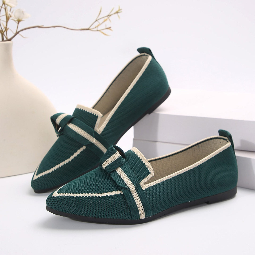Women's Comfort Orthopedic Loafers in dark green