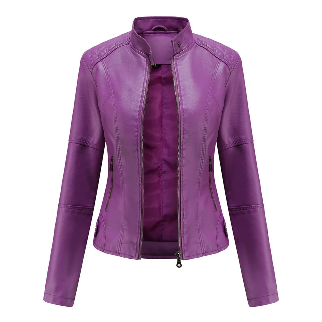 Women's Lightweight Quilted Jacket in violet