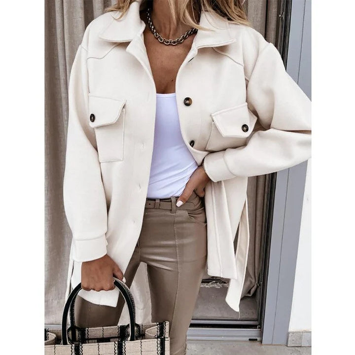 Women's Oversized Jacket in white