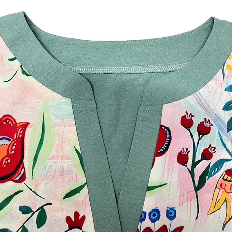 AMARRI | Women's Vintage Floral Business Casual Blouse