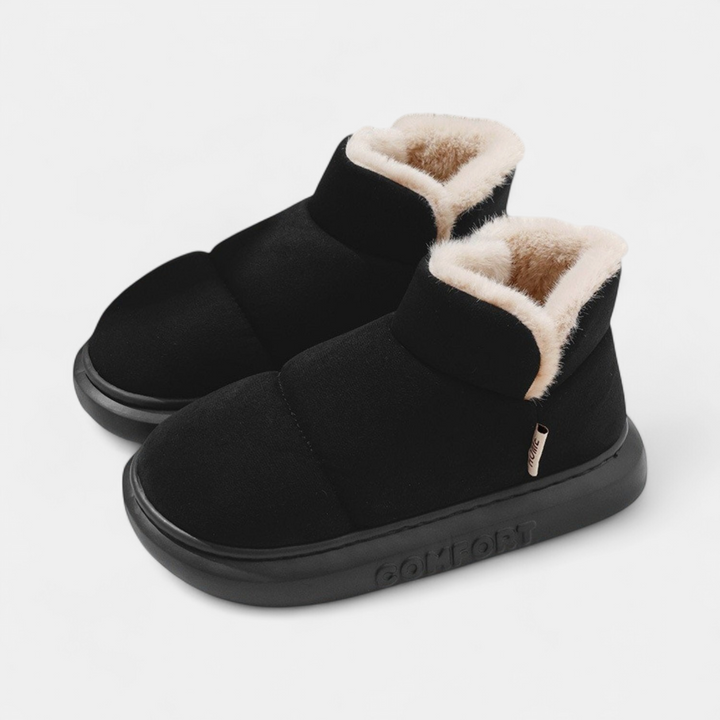 Women's Platform Slipper Boots, Fur Lined House Slippers