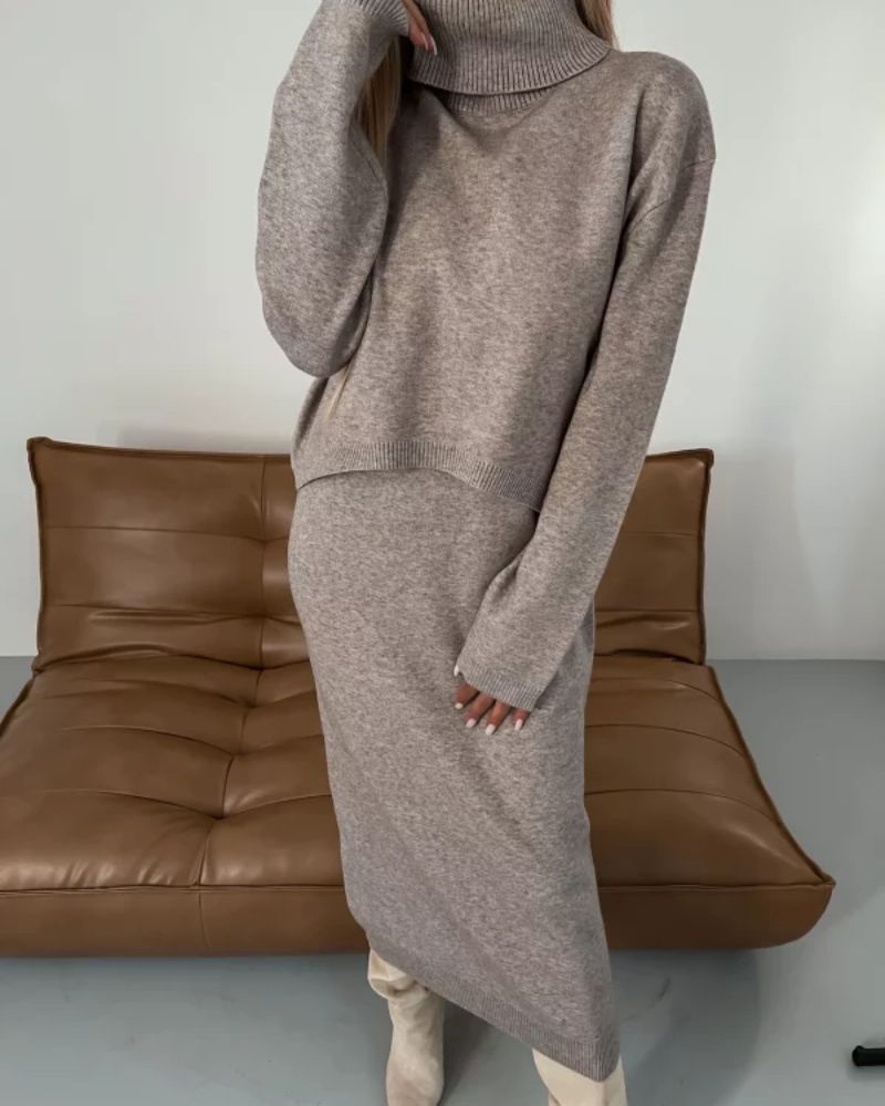 CLARISSA | Elegant Midi Knit Women's Set