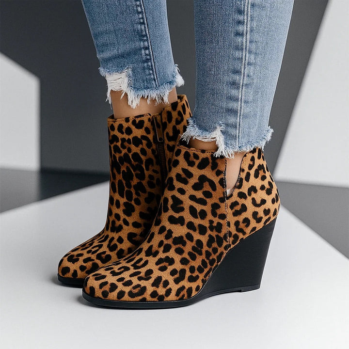 Brown with Leopard Print