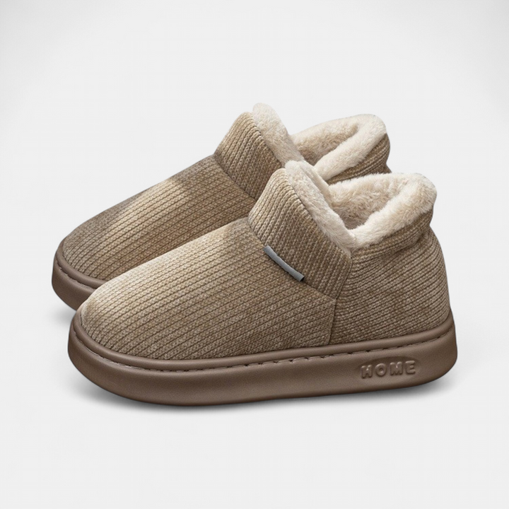 Women's Platform Slipper Boots, Fur Lined House Slippers