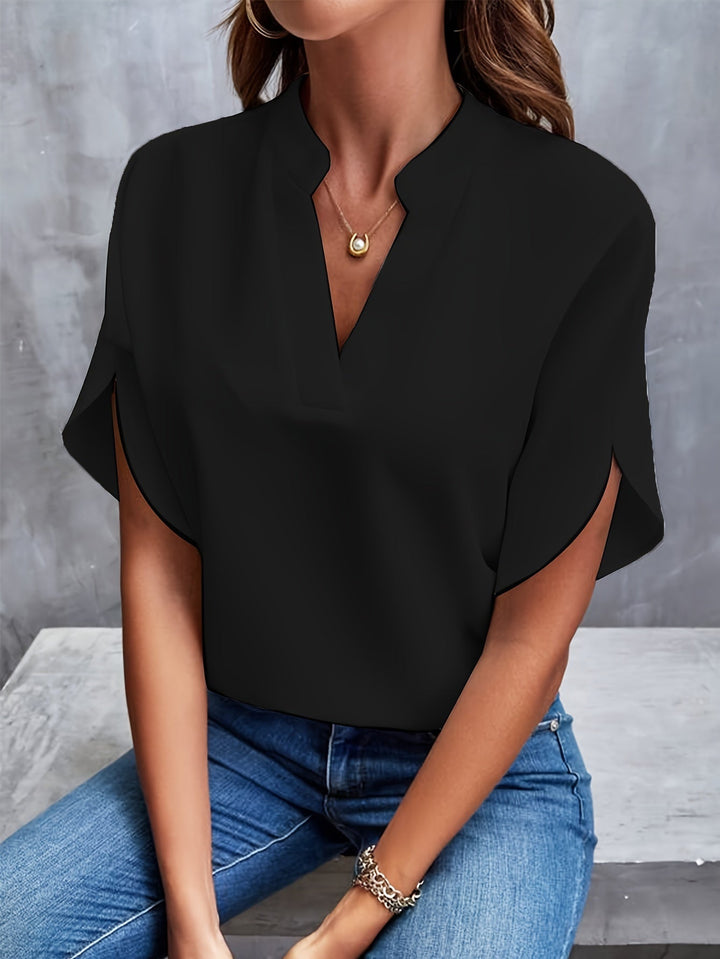 DELANEY | Elegant Women's V-Neck Blouse for Business Casual