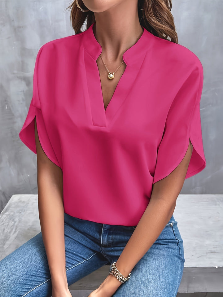 DELANEY | Elegant Women's V-Neck Blouse for Business Casual