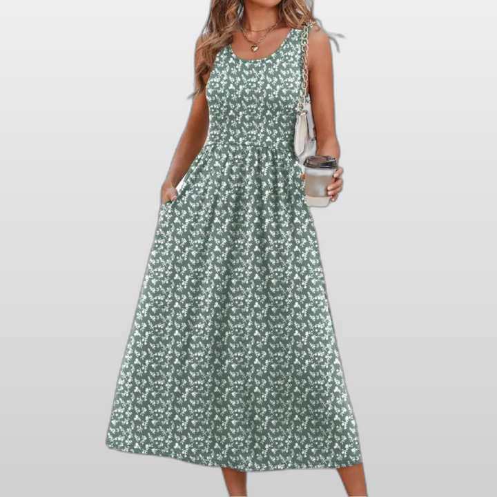 Green White Print